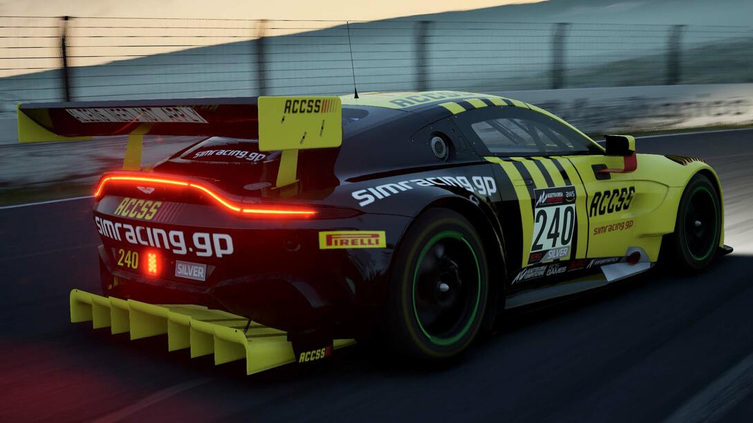 Full view of ACCSS Aston Martin at Bathurst